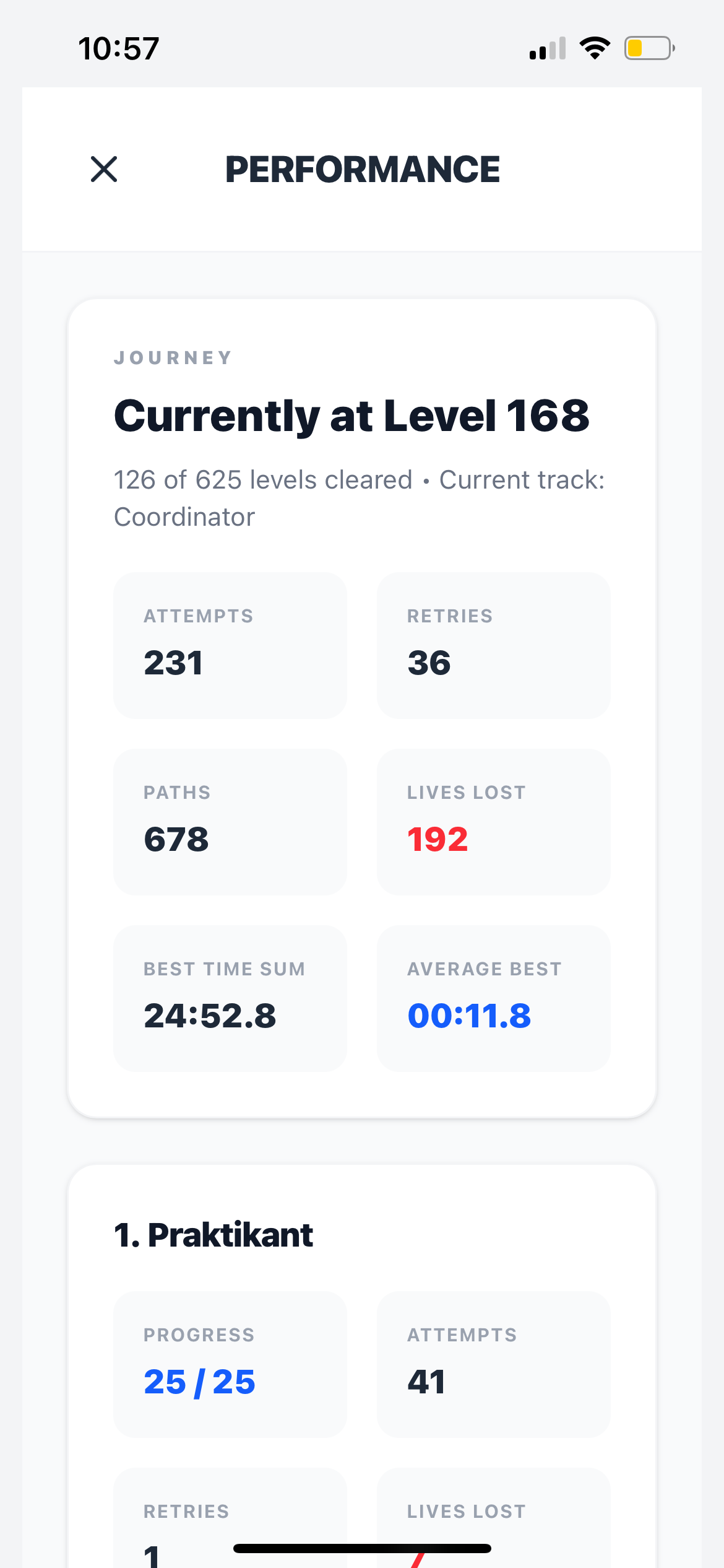 Performance tracking gives the game replay value beyond simply clearing a level.